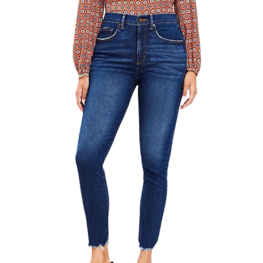 LOFT Women's Skinny Jeans - Dark Blue